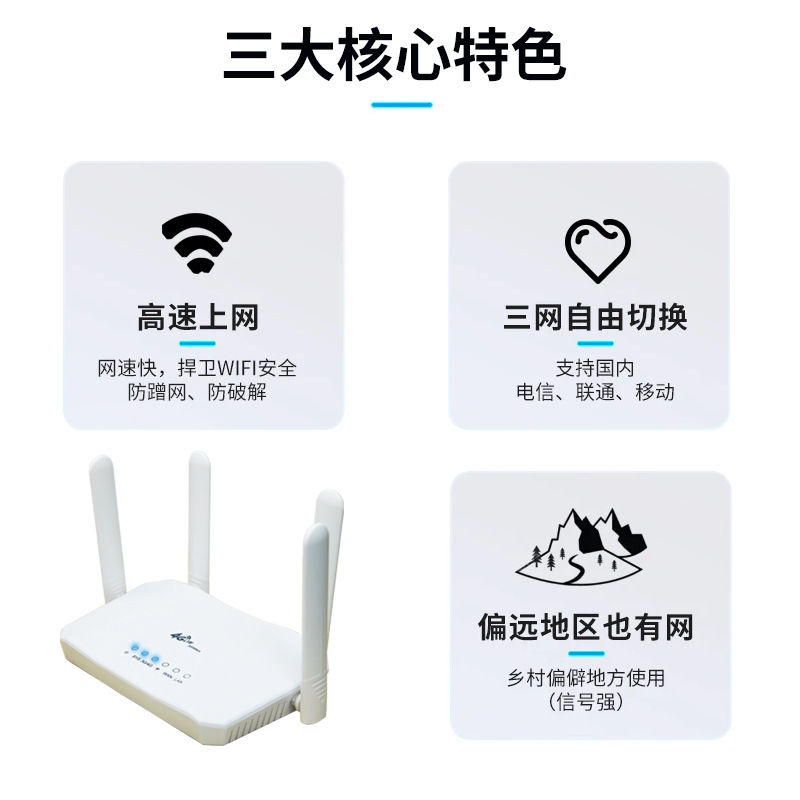 New portable wifi wireless network card, portable smart 4g mobile router, European version Item Picture