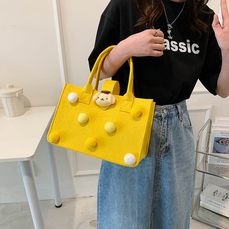 Fashionable new 2022 women's handbag, gift bag, tote bag, cartoon handbag, single-shoulder crossbody small bag, personalized style Specification drawing