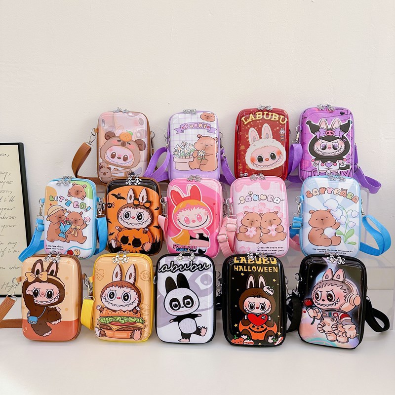 New parent-child single-shoulder bag, fashionable phone bag, fashionable shell bag, fresh and sweet cartoon children's single-shoulder crossbody bag full figure