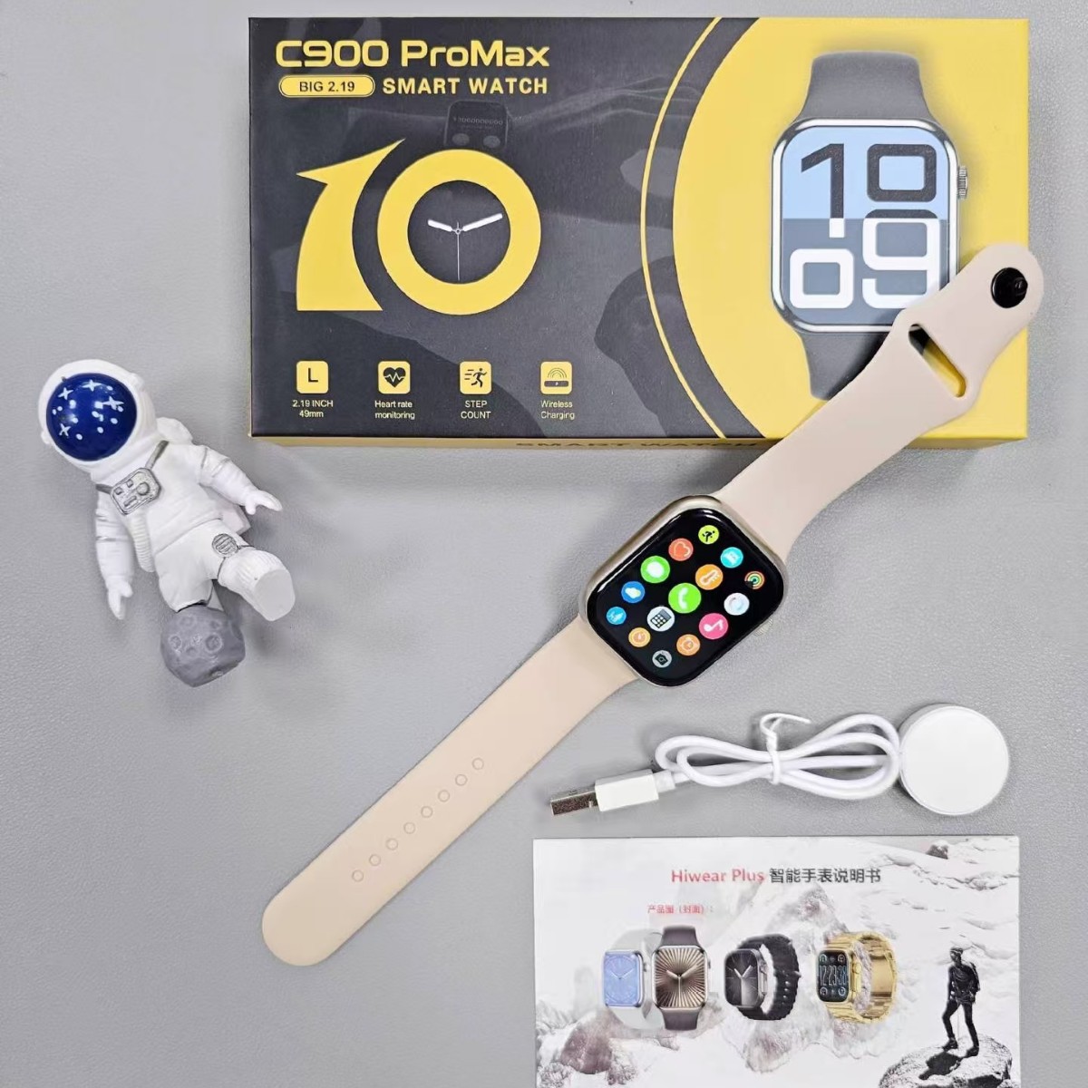 2025 Huaqiangbei s9 Smartwatch, Dynamic Island Bluetooth Call, Heart Rate and Blood Pressure Measurement Cross-border Men's Sports Watch details Picture