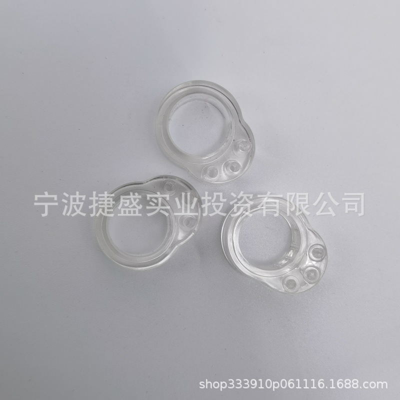 The PVC transparent single-ring O-shaped door handle buffer, anti-collision ring, windproof and anti-collision, and embossed door handle are popular in foreign trade details Picture