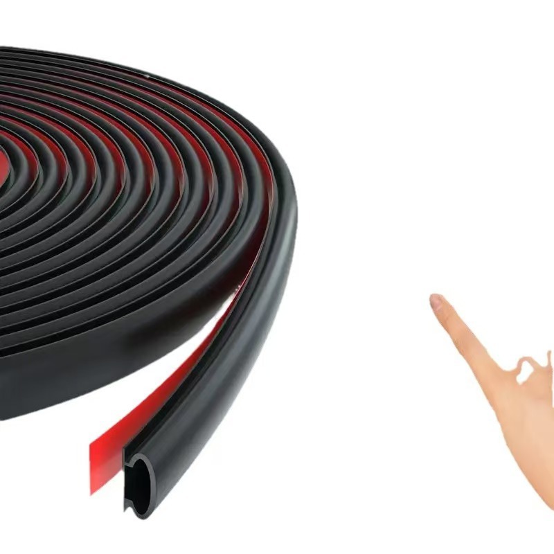 Cross-border exclusive black and white anti-theft door sealing strips, 10*6 in size, 6m / 10m / 15m per roll, TPE windproof Item Picture