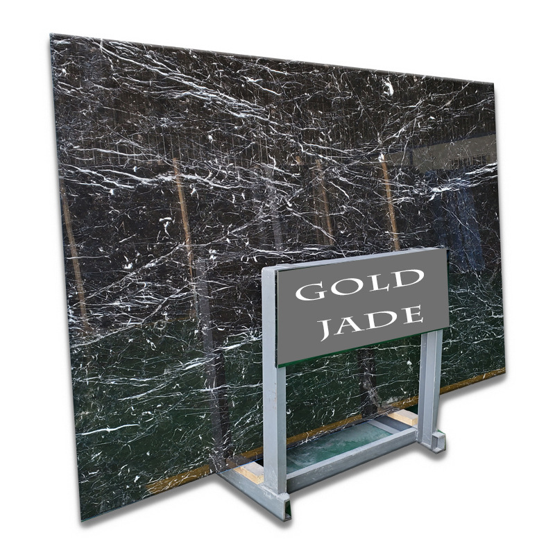 Wholesale and processing of natural marble slabs, gold-inlaid jade, black luxury stone, bay window sills, tables, and threshold villas Item Picture