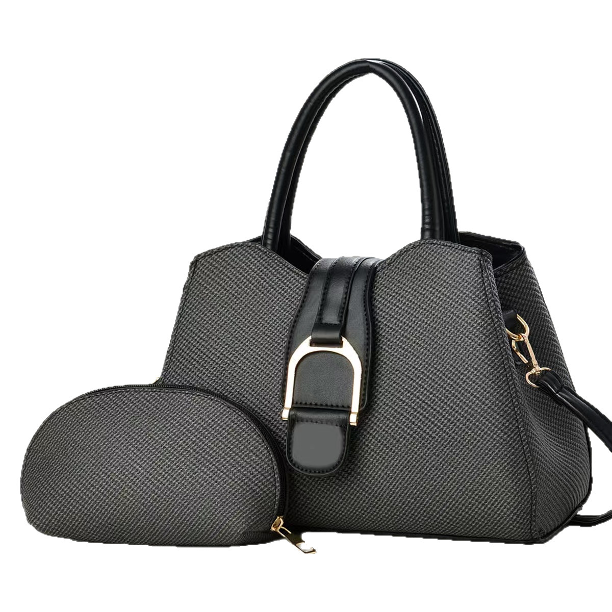 Two-piece set of mother and child bags 2025 new style elegant handbag, fashionable, simple and high-quality single-shoulder bag, cross-border bags Item Picture