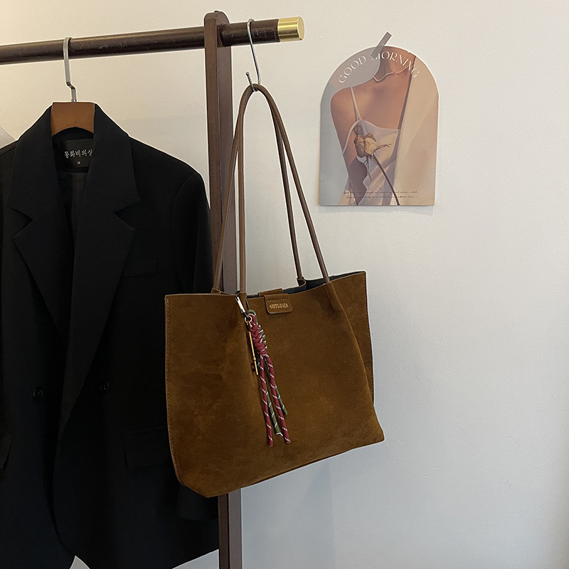 Fashionable and casual tote bag for women 2024 new style, retro and trendy, versatile, large-capacity mother-and-child bag, high-end underarm bag Specification drawing