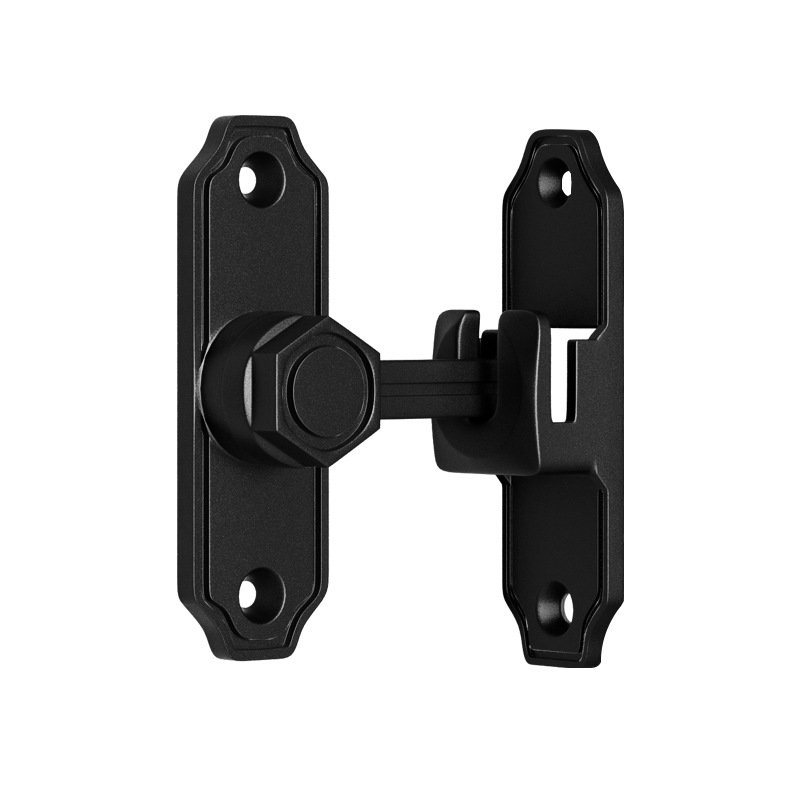 Latch door bolt, indoor non-drilling aluminum alloy door lock, bathroom sliding door lock, sliding door, bedroom door lock, snap Item Picture