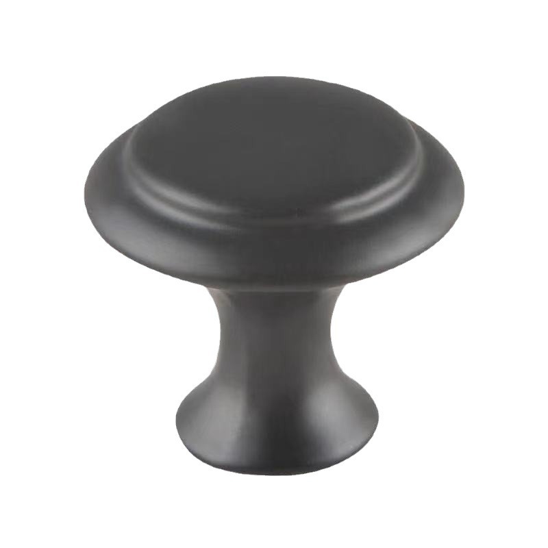 906 Mushroom stainless steel single-hole handle, metal circular single-hole small handle, modern and simple drawer cabinet door handle Item Picture
