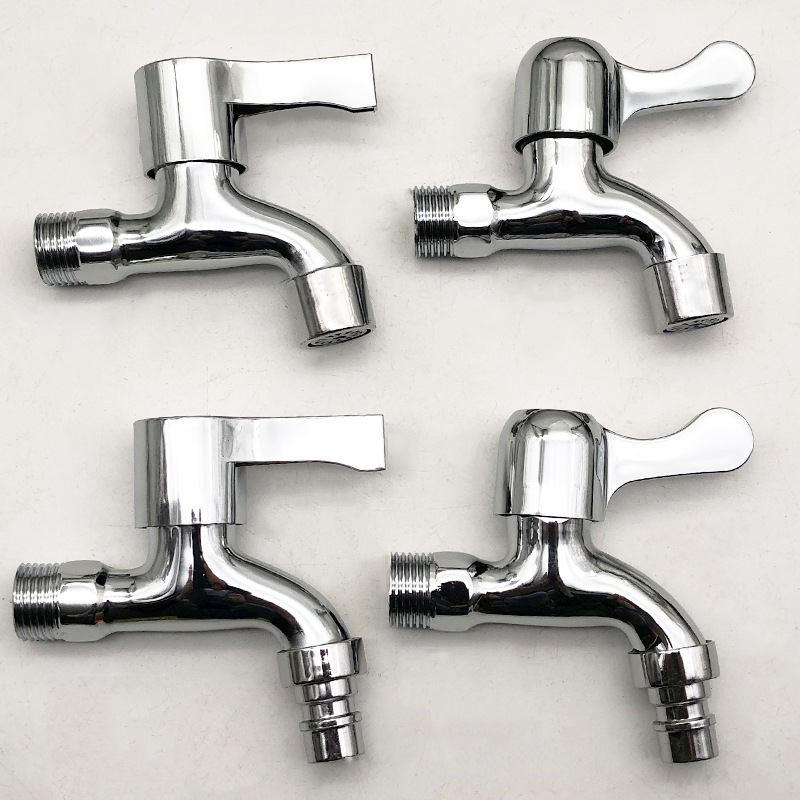 Quick-opening faucet, alloy washing machine faucet, high-standard electroplated faucet, quick-opening zinc alloy faucet, 4-minute quick-opening full figure