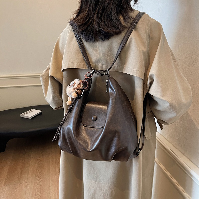 Tote Bag Women's 2025 New Model large-capacity commuter backpack, niche design single-shoulder bag, lightweight travel backpack Specification drawing