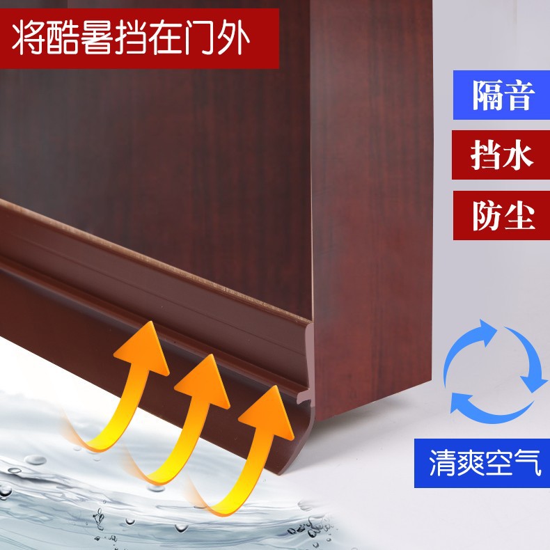 Door gap and bottom sealing strips, door stickers, self-adhesive sound insulation strips, wooden doors, room doors, glass door stops, anti-theft doors, windproof and rat-proof Application Scenario