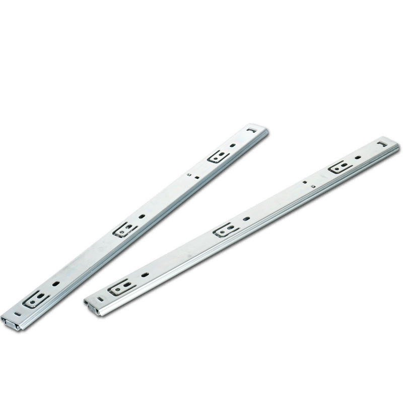 27MM two-section drawer slide rail, single-pull detachable computer desk guide rail, steel ball silent slide rail, wholesale Specification drawing