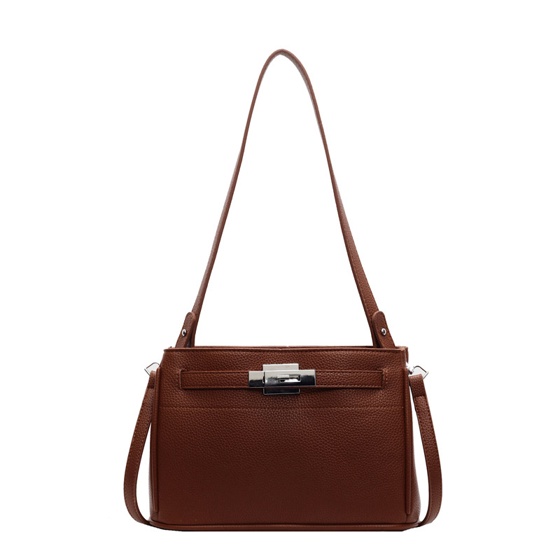 Retro and high-end underarm bag for women, 2024 new stylish matte Kelly bag, niche design, simple single-shoulder women's bag Item Picture
