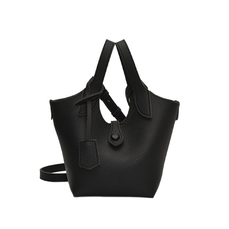 A trendy large-capacity hand-held bucket bag for women 2025, a new casual Korean-style fashionable single-shoulder crossbody bag for work and commuting Item Picture