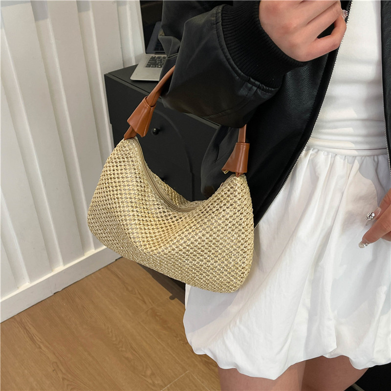 Large-capacity tote bag, a niche and trendy single-shoulder bag for women, a new stylish and simple underarm bag for women in summer 2025 Specification drawing
