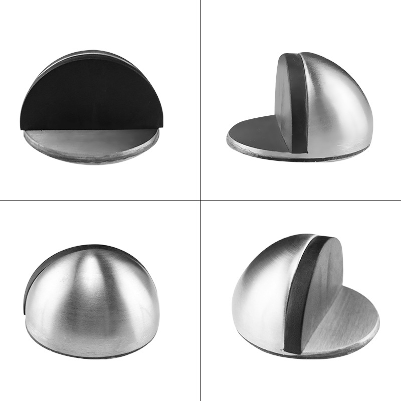 Stainless steel turtle-top rubber door stop without drilling, anti-collision door top, door stop, glass door, floor suction, bathroom door stopper Application Scenario
