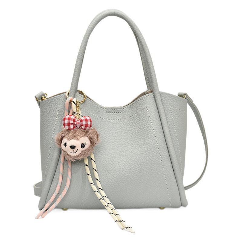 Cross-border handbag, women's large-capacity commuting soft leather single-shoulder bucket bag, 2025 new style, high-end crossbody tote bag Item Picture