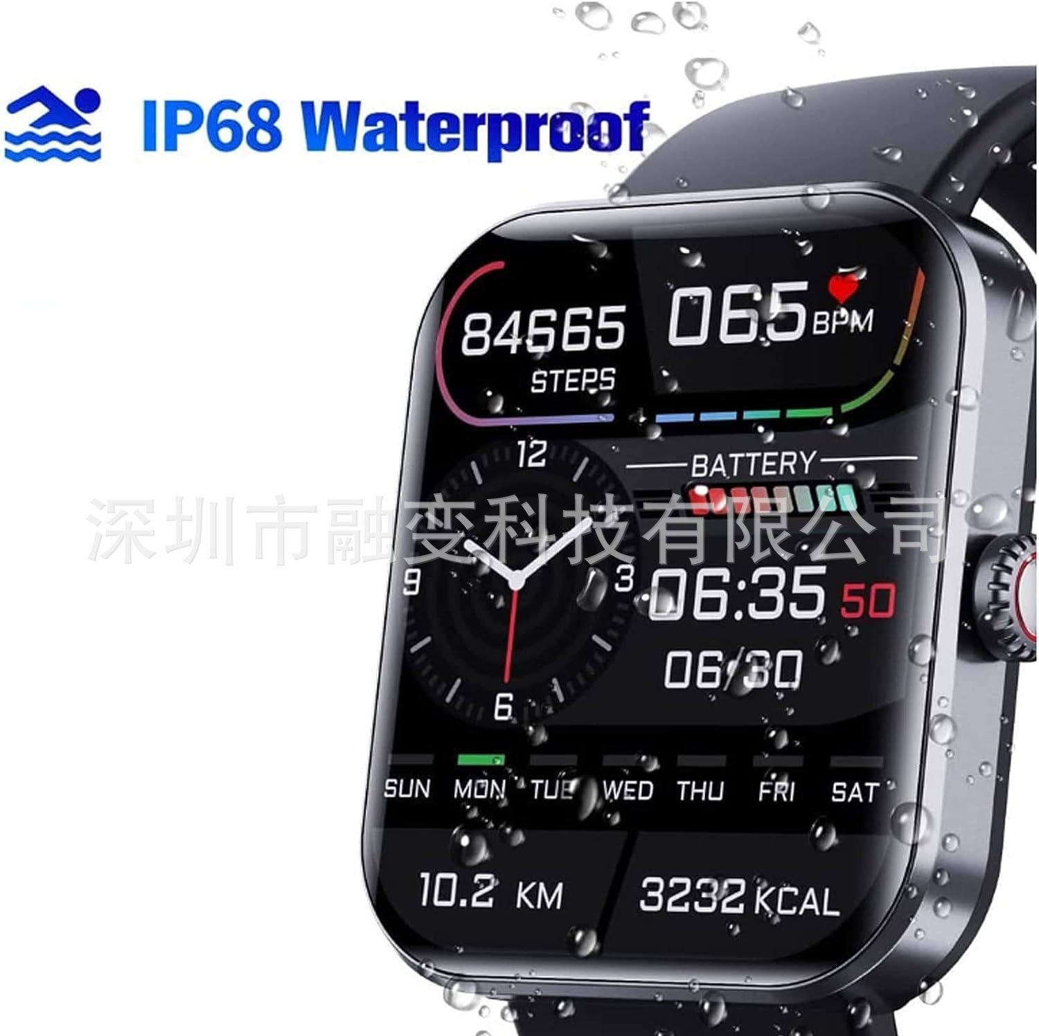 The cross-border bestseller Bluetooth Smartwatch2024 new blood glucose monitoring smartwatch is in stock in Shenzhen Item Picture