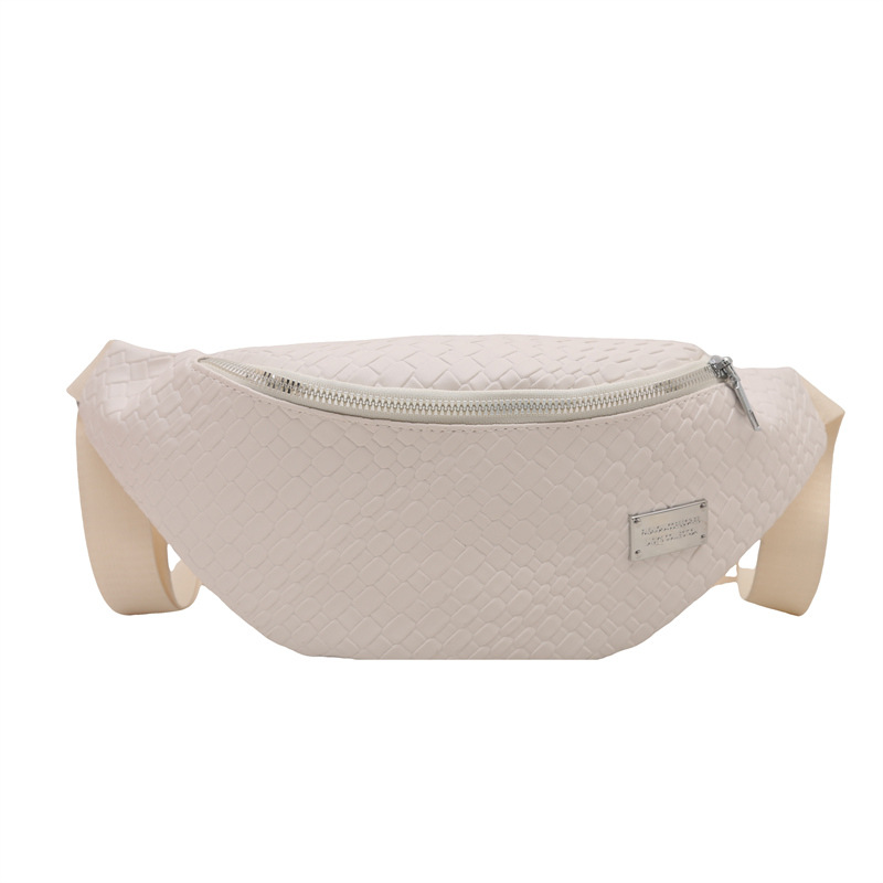 Fashionable woven pattern ins niche small bag for women 2025, a new trendy wide-shoulder strap single-shoulder crossbody bag Item Picture