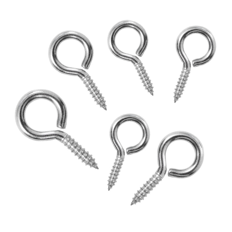 diy closed sheep eye screw pendant connection, wholesale 304 stainless steel iron self-tapping sheep horn nail Item Picture