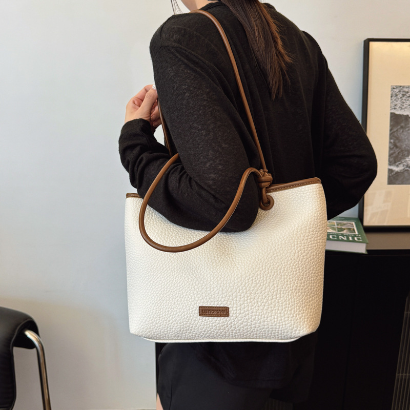 Cross-border women's bag, large-capacity tote bag, 2025 new style, versatile single-shoulder bag, vacation, stylish, Korean style bag for women Specification drawing
