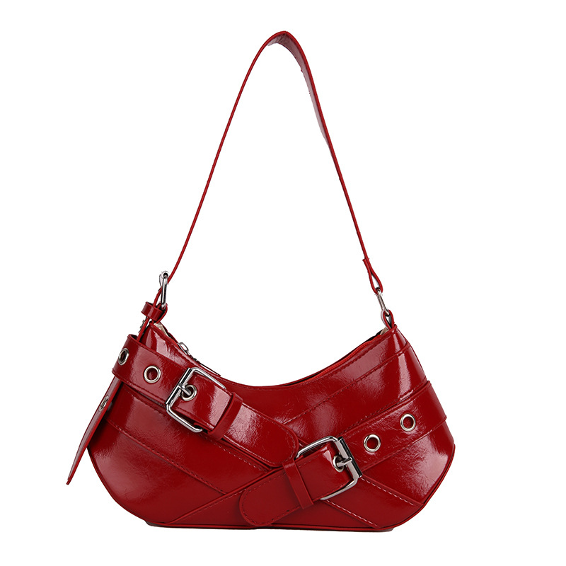2025 Fashion Niche retro Hot Girl underarm bag, women's fashion versatile baguette bag, stylish commuting single-shoulder bag Item Picture