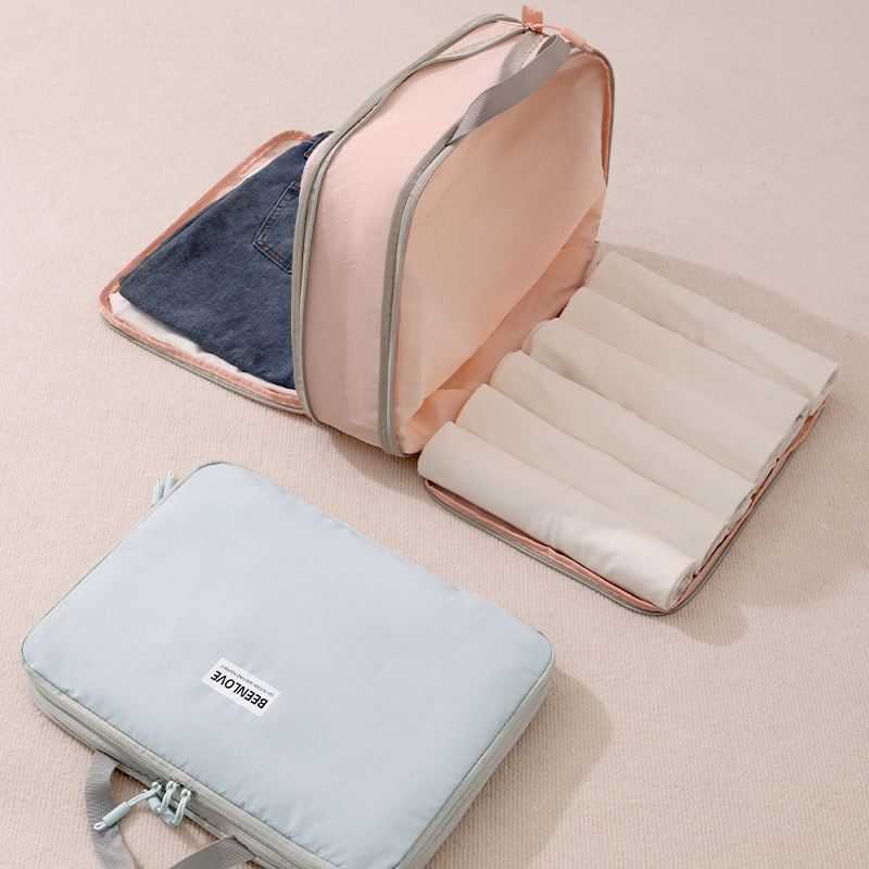 Runhui's new two-sided compression storage bag, travel clothing compression storage bag, large-capacity suitcase storage bag Application Scenario
