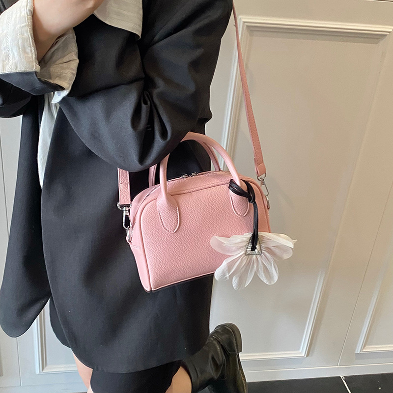 High-end small square bag for women, 2025 new style fashionable crossbody bag, casual hand-carry Boston bowling bag Specification drawing