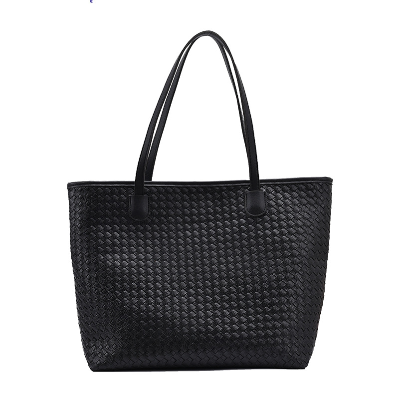 Large-capacity women's bag 2022 Summer new style woven single-shoulder hand-purified color trendy underarm tote bag Item Picture