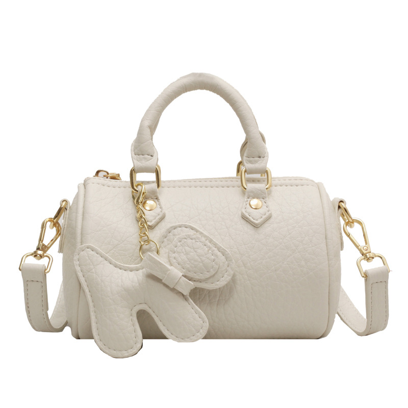 High-end Boston pillow handbag, casual and versatile crossbody bag, 2023 new soft leather women's bag, single-shoulder bag Item Picture