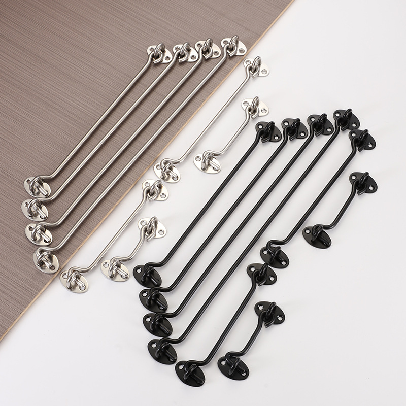 Stainless steel old-fashioned classic window hooks, thickened door and window wind hooks, window windproof fixed support hooks, buckles, window hooks, and hooks Application Scenario