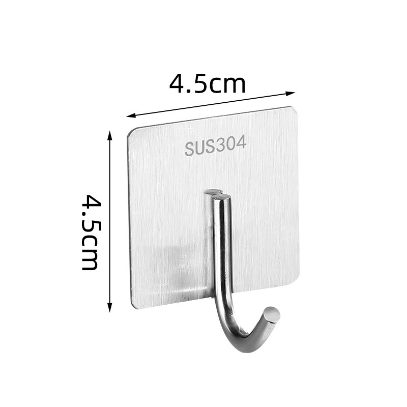 Strong load-bearing stainless steel wall coat hooks without drilling, household kitchen and bathroom load-bearing wall-mounted adhesive hooks Application Scenario