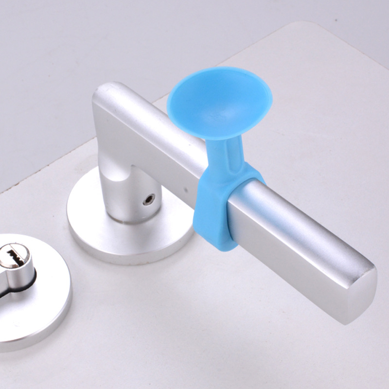 Jinshengyuan silicone door stop, non-drilling handle, anti-collision bathroom buffer door stop, plastic rubber door bump door stop Specification drawing