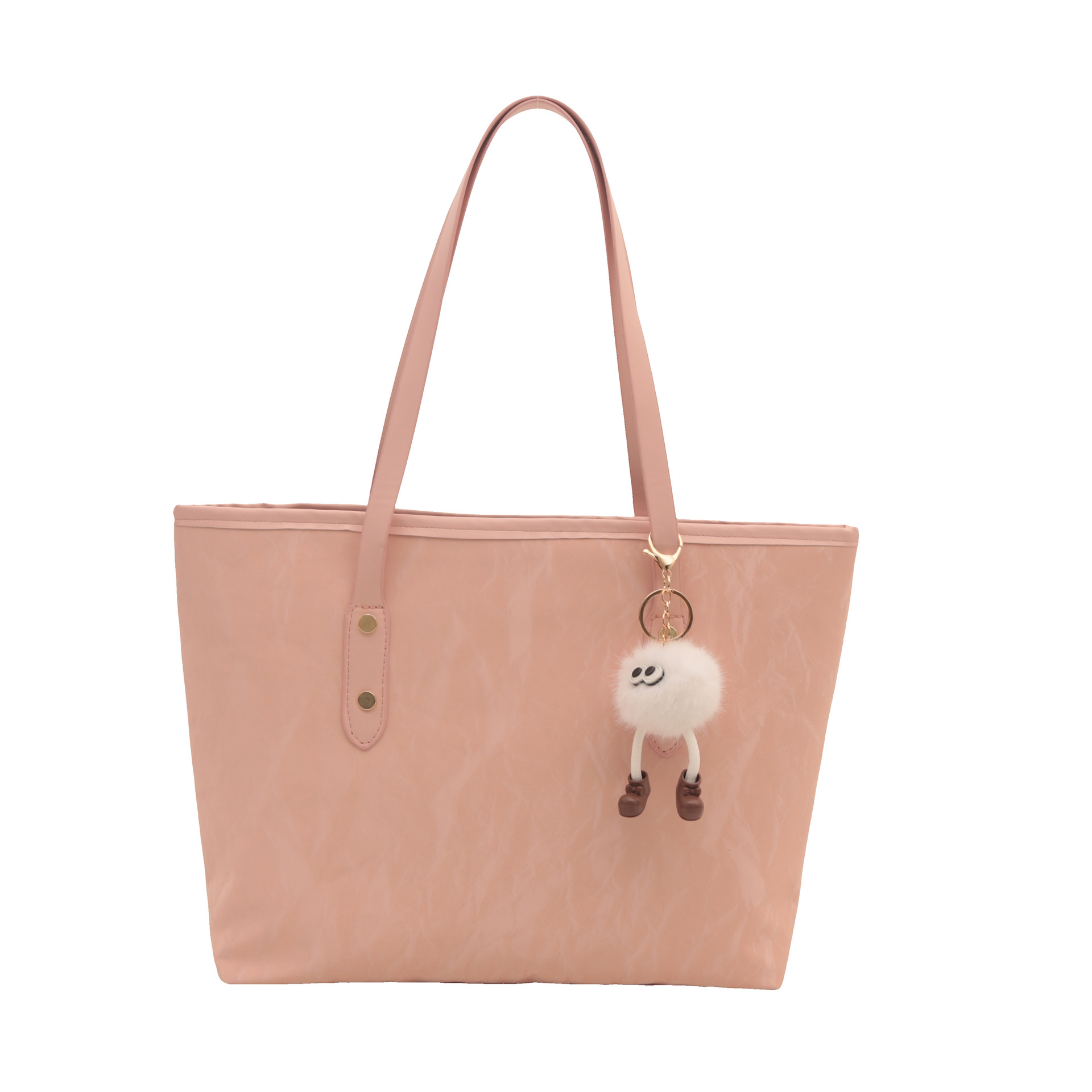 The 2024 new early autumn trendy and simple commuting casual bucket bag is a large-capacity tote single-shoulder bag Item Picture