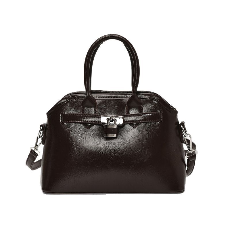 Simple soft leather handbag for women, 2025 new style, fashionable and niche single-shoulder underarm bag, high-end crossbody Kelly bag Item Picture