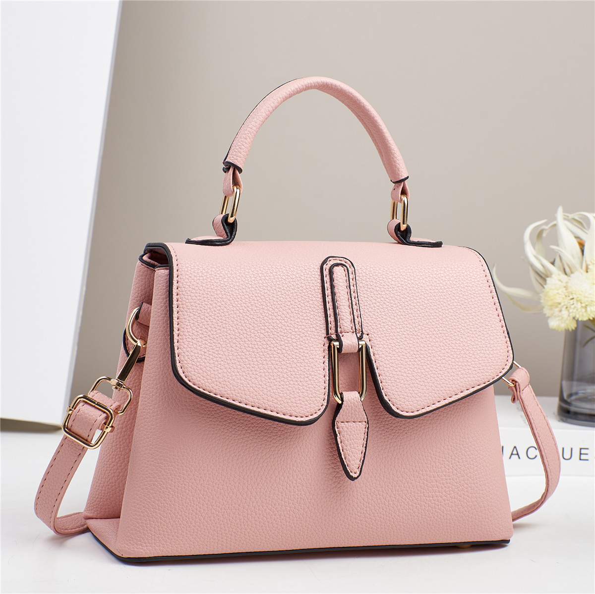Cross-border foreign trade bag Korean version women's 2025 Fashion handbag, texture single-shoulder crossbody bag women's manufacturer Specification drawing