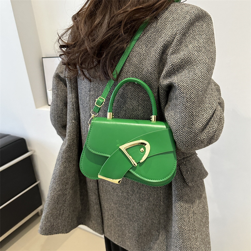 Trendy and niche design, versatile small square bag for women 2024, stylish solid color texture, crossbody handbag Specification drawing