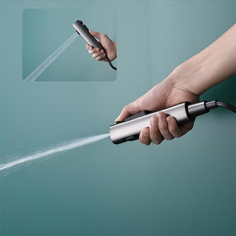 Two-function feminine washing machine, spray gun, toilet companion, spray gun, faucet, high-pressure nozzle, cleaning, body washing and car washing water gun full figure