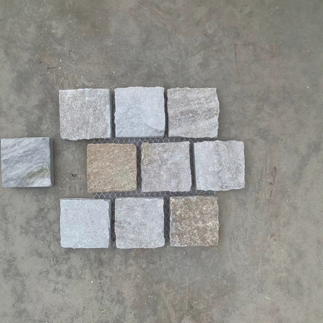 Yellow rust-colored ice-crack floor tiles, polygonal mesh stone, natural cultural stone, green rust-colored SLATE, crushed and pieced stone manufacturer Application Scenario