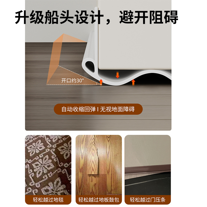 Patented door gap and bottom sealing strips, soundproof door and window gap rubber strips, windproof and thermal insulation strips, thermal insulation, dust-proof and wind-proof strips details Picture