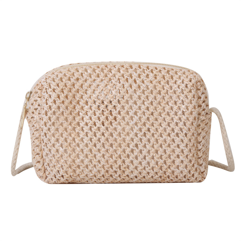 Summer mini hand-woven bag for women 2025 New style, trendy and fresh, country-style crossbody straw woven bag, small square bag Item Picture