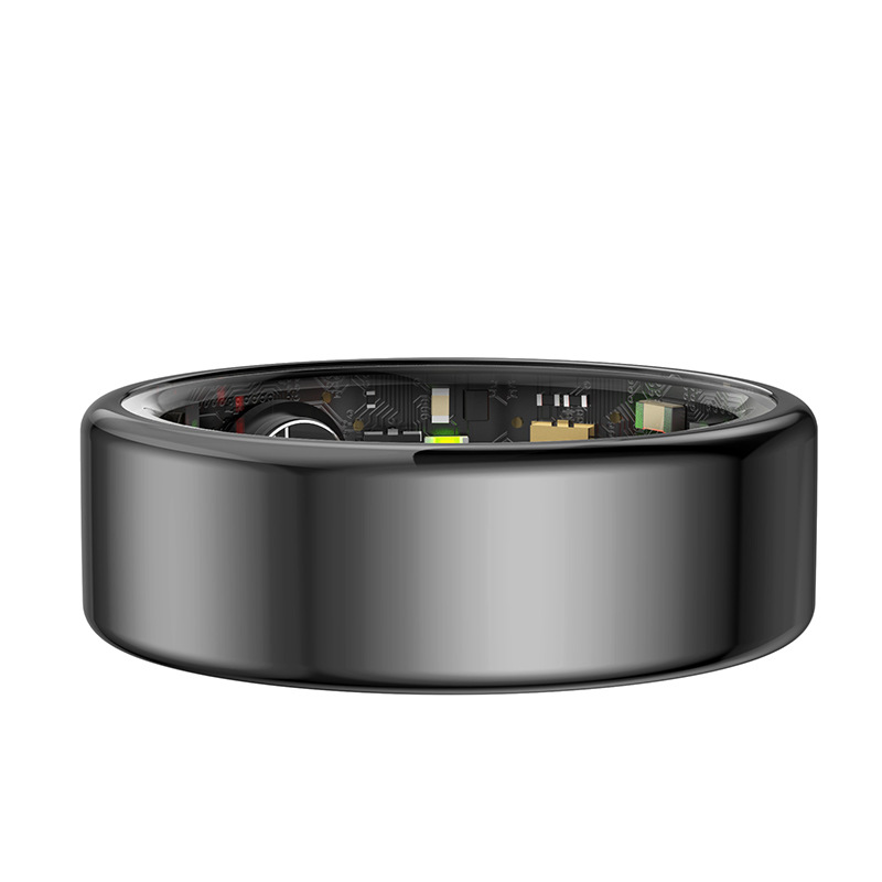 R02 Smart Ring is a waterproof, step-counting, heart rate, blood oxygen, sleep monitoring stainless steel health smart ring for cross-border use Specification drawing
