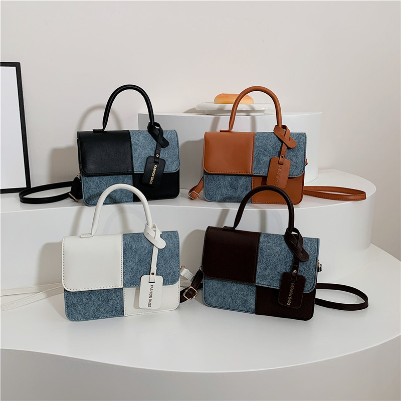 A niche design, color-blocking small square bag for women, a new 2023 style, simple and elegant crossbody bag, a fashionable single-shoulder bag Application Scenario