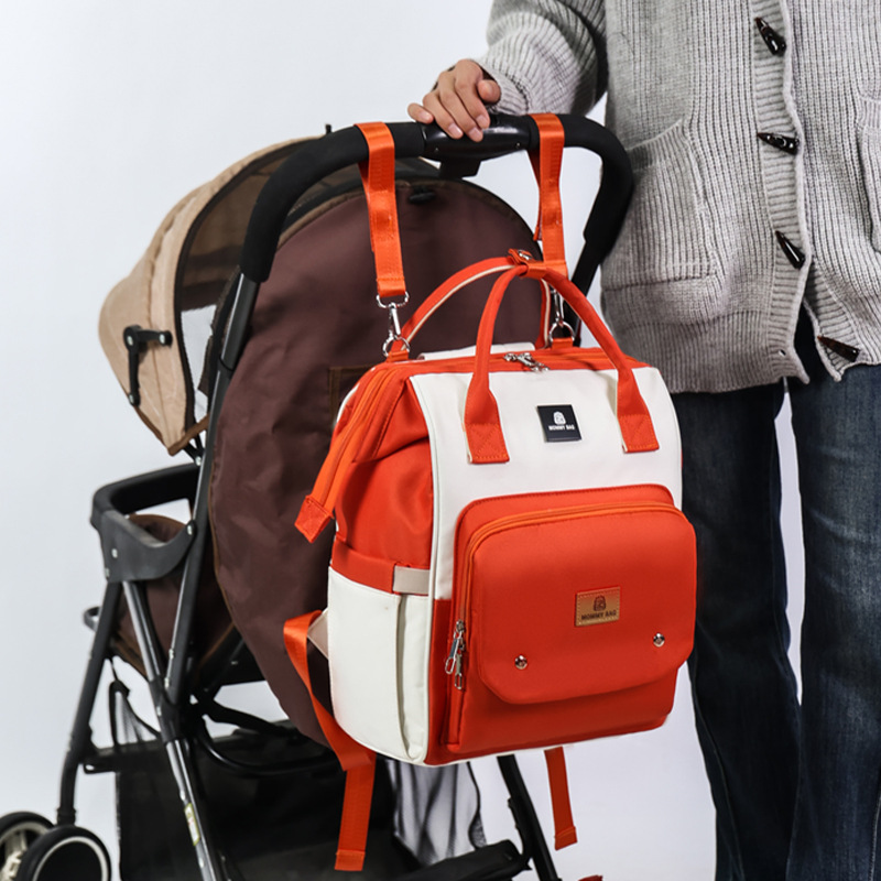 Mummy Bag, new fashionable mother and baby bag, cute backpack, student schoolbag, lightweight and large-capacity backpack for mothers going out details Picture