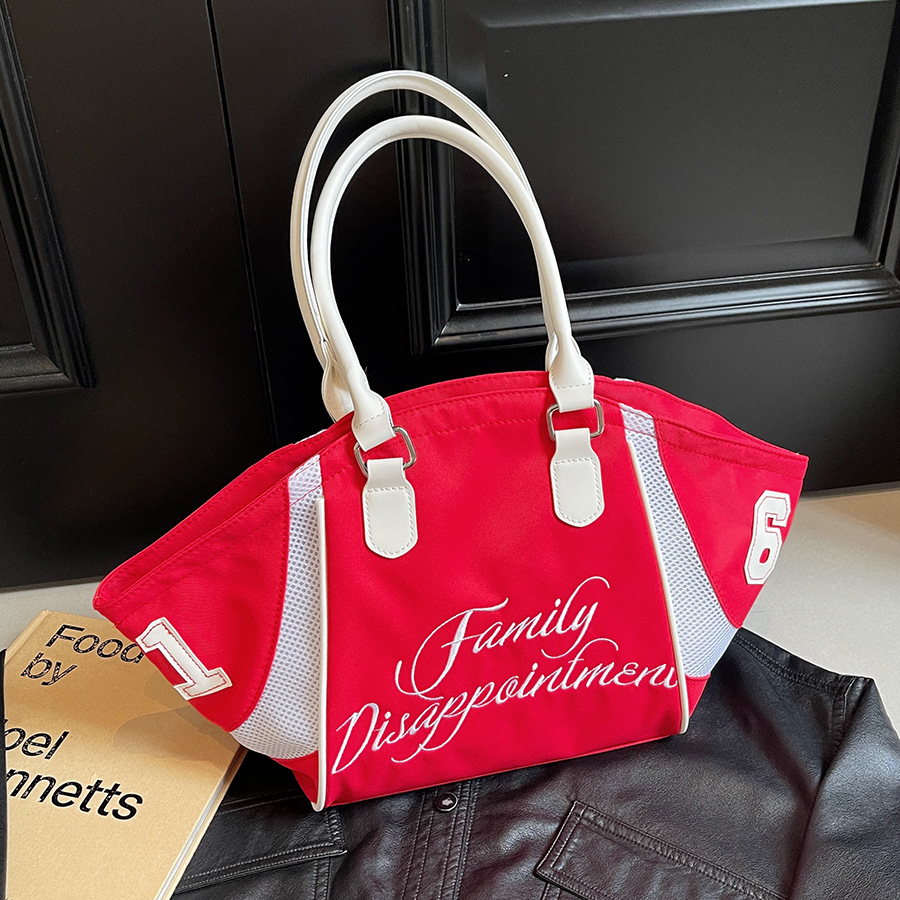 A new 2024 commuter large-capacity women's casual and versatile nylon fabric single-shoulder crossbody bag and hand-held tote bag full figure