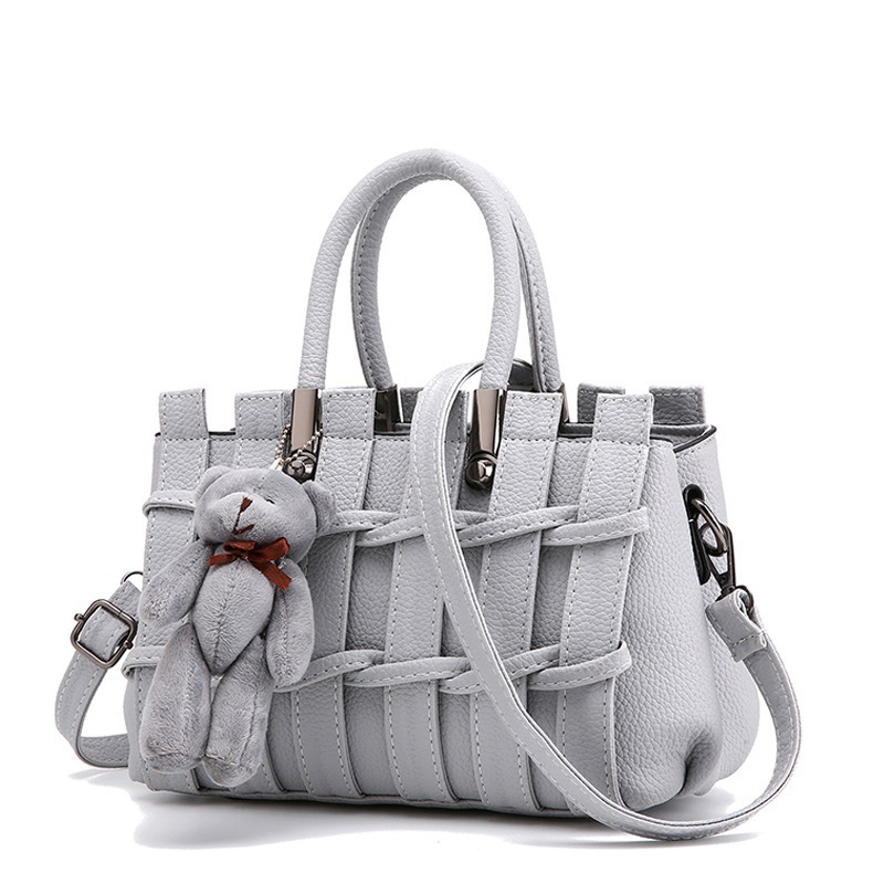 Taizhou PU leather bags 2022 new Korean-style trendy handbags, women's bags, casual crossbody single-shoulder bags, woven consignment Specification drawing