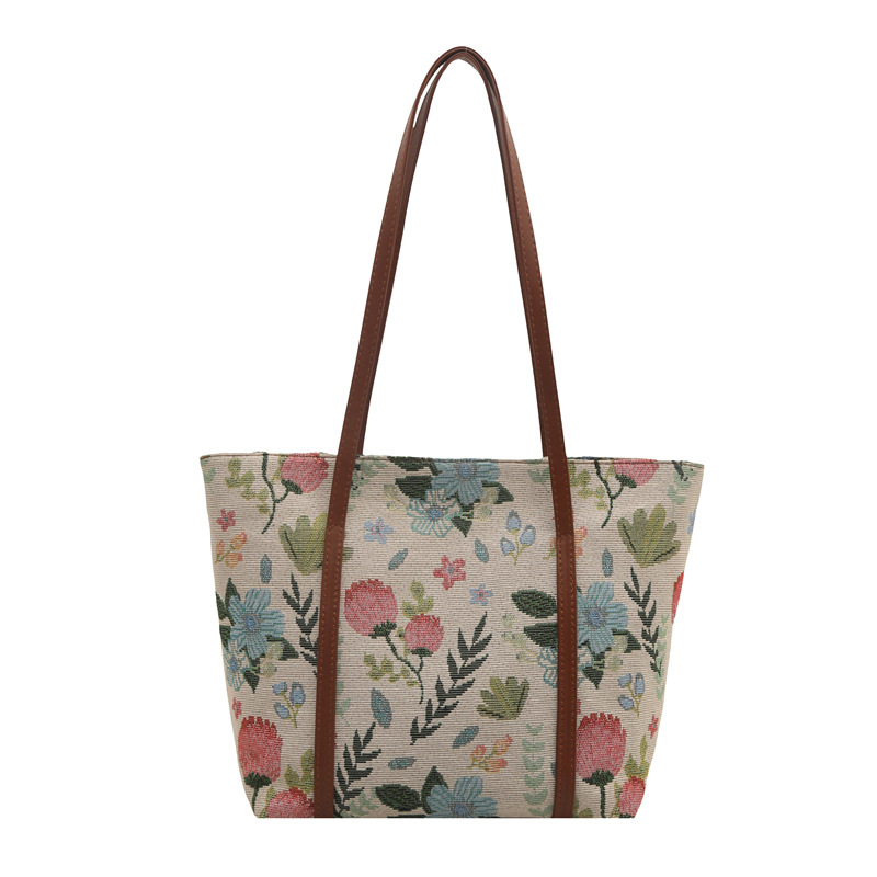 Korean-style printed underarm bag 2025 summer new large-capacity single-shoulder bag, trendy and fashionable commuter casual tote bag Item Picture