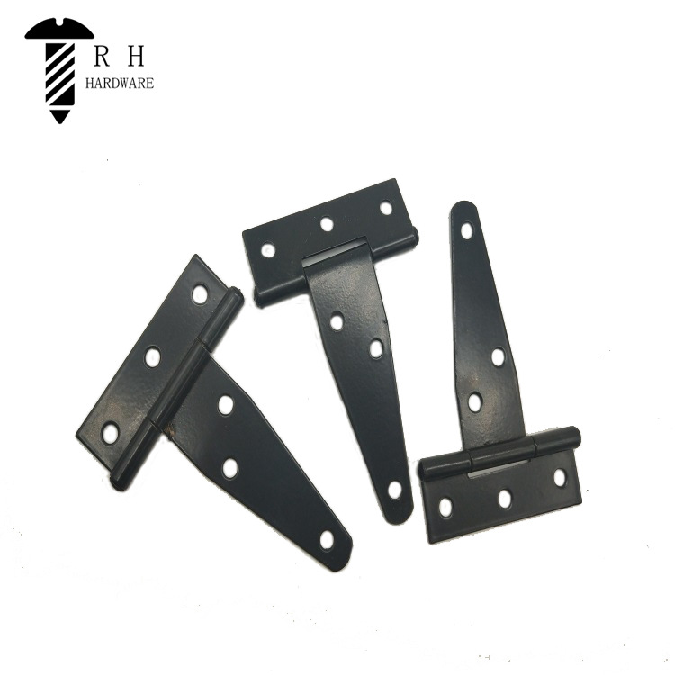 Ronghe Factory's galvanized T-shaped hinges, T-shaped hinges, triangular hinges, slotted bearing doors, 2-12 inches full figure