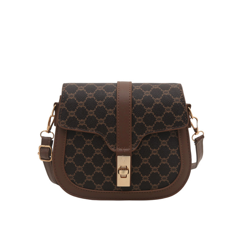 Retro small bag for women, 2025 Summer New trendy and simple ins crossbody bag, casual single-shoulder saddle bag Item Picture