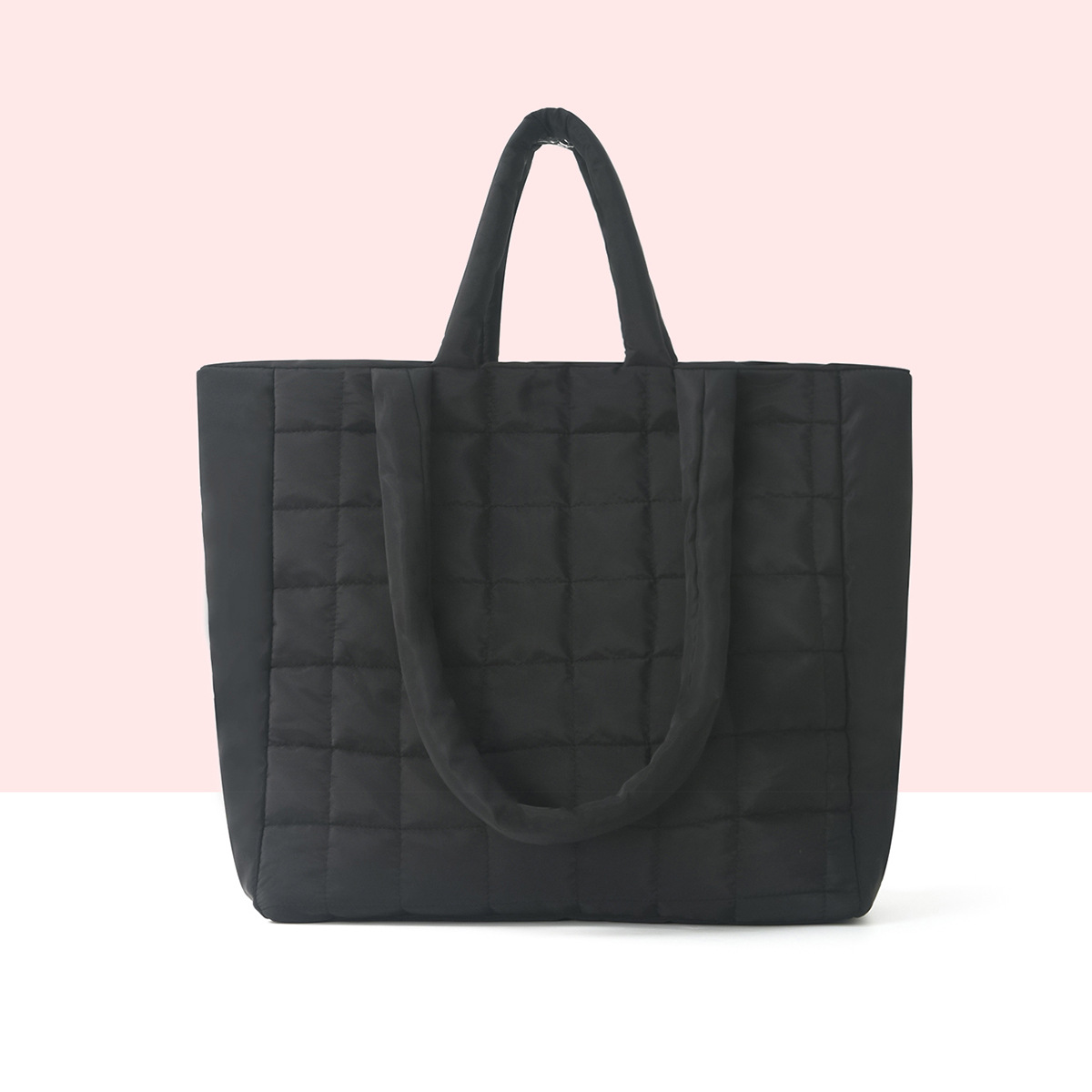Cross-border fashion tote bag, high-end large-capacity bag, women's 2024 new underarm down bag, casual single-shoulder bag full figure