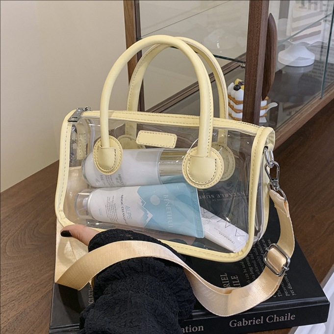 Seaside play transparent bag for women 2025 New style Popular beach vacation handbag, fashionable and trendy single-shoulder crossbody bag full figure